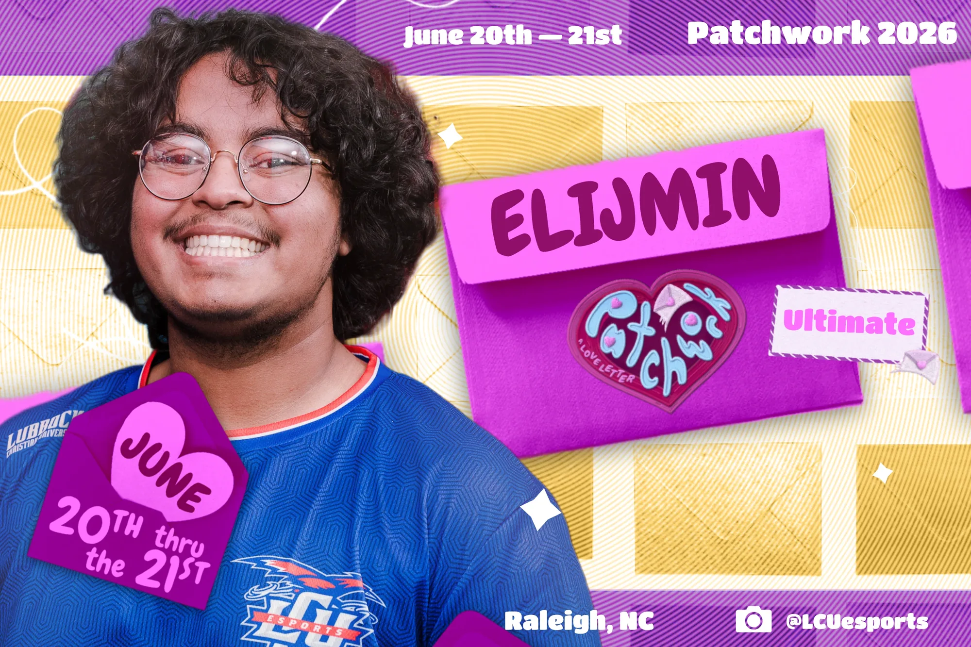Patchwork 2026 player spotlight graphic for Elijmin, Ultimate