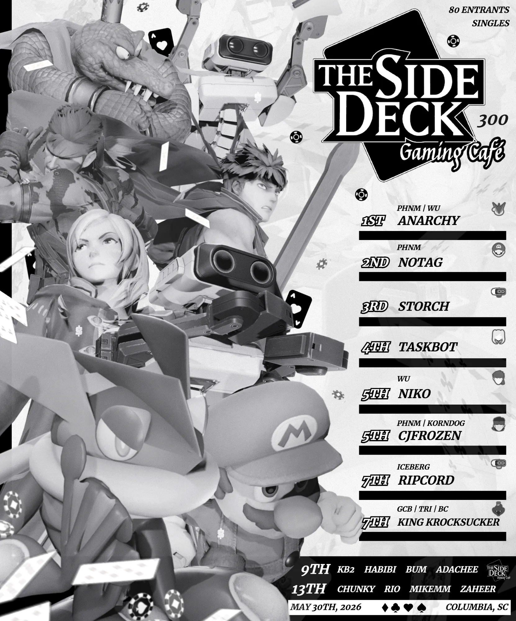 The Side Deck Gaming Cafe 300 graphic